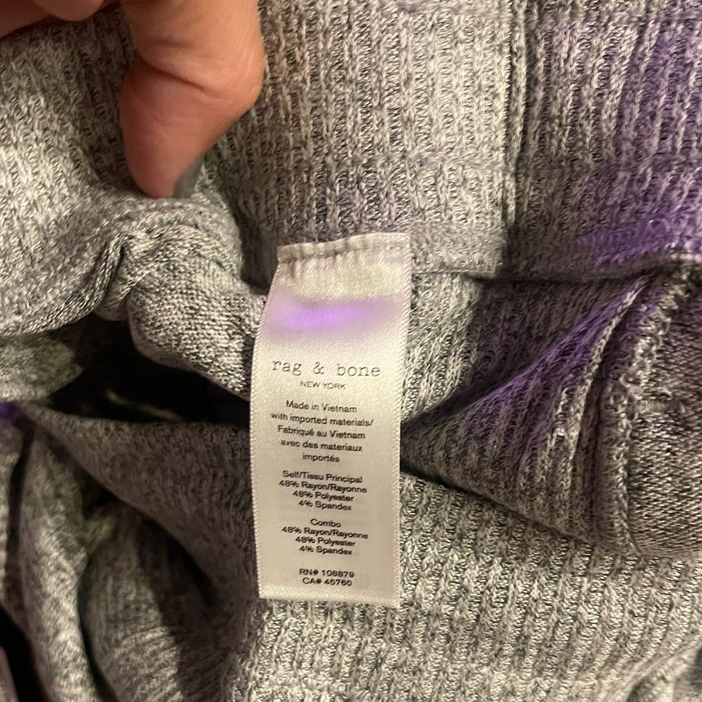 Rag & Bone The Knit Shorts in Light Grey. - Picture 7 of 9